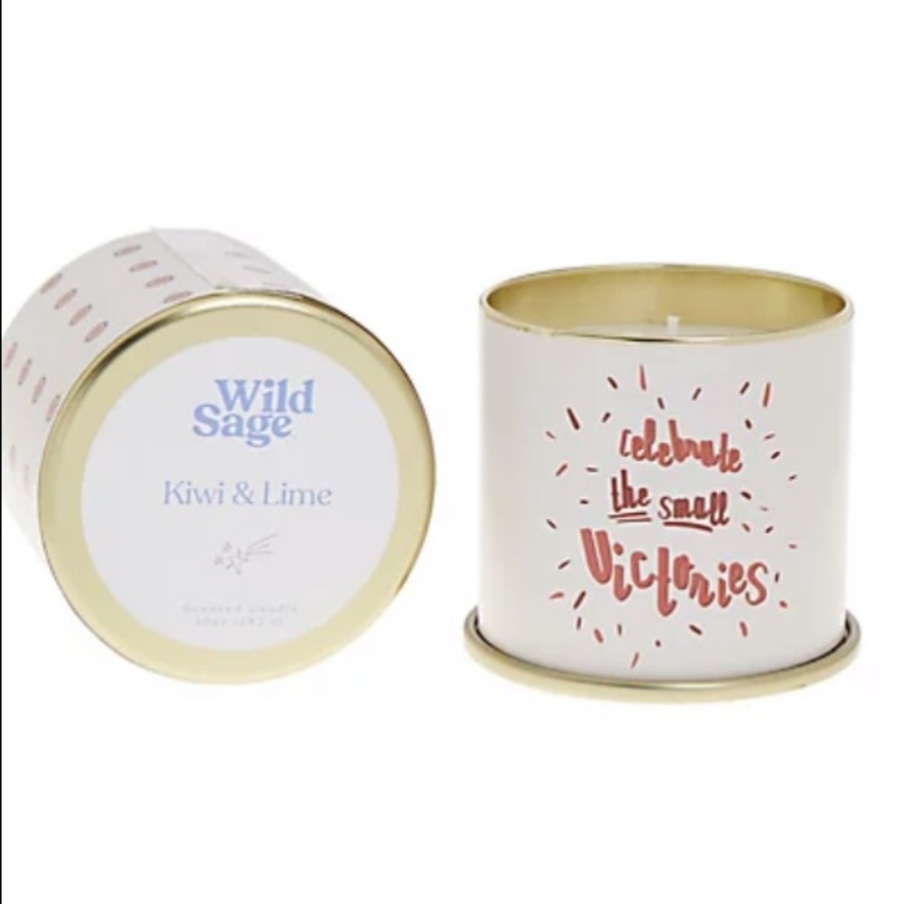 Kiwi & Lime “Celebrate The Small Victories” Tin Candle by Wild Sage